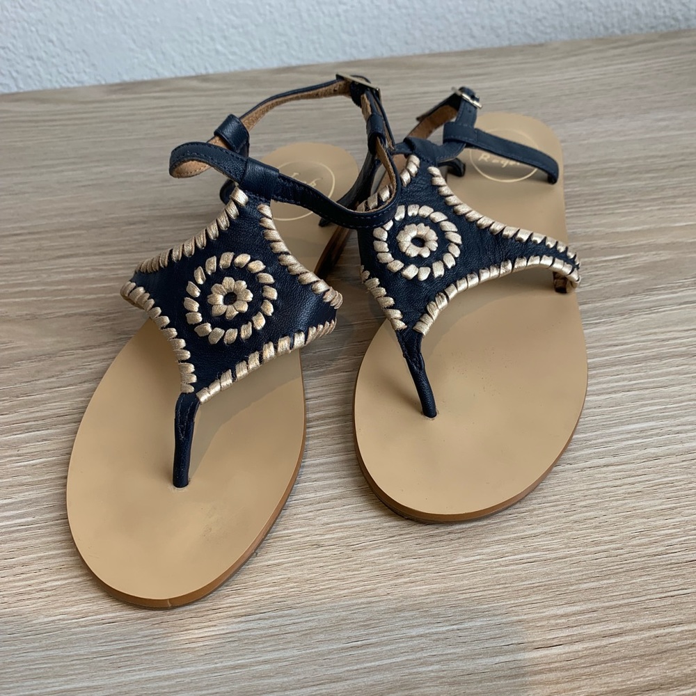Jack Rogers Navy/Platinum MACI Sandals